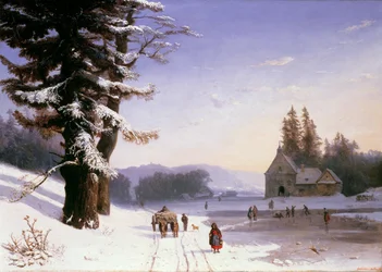 Snow Scene in the South of France, 1868